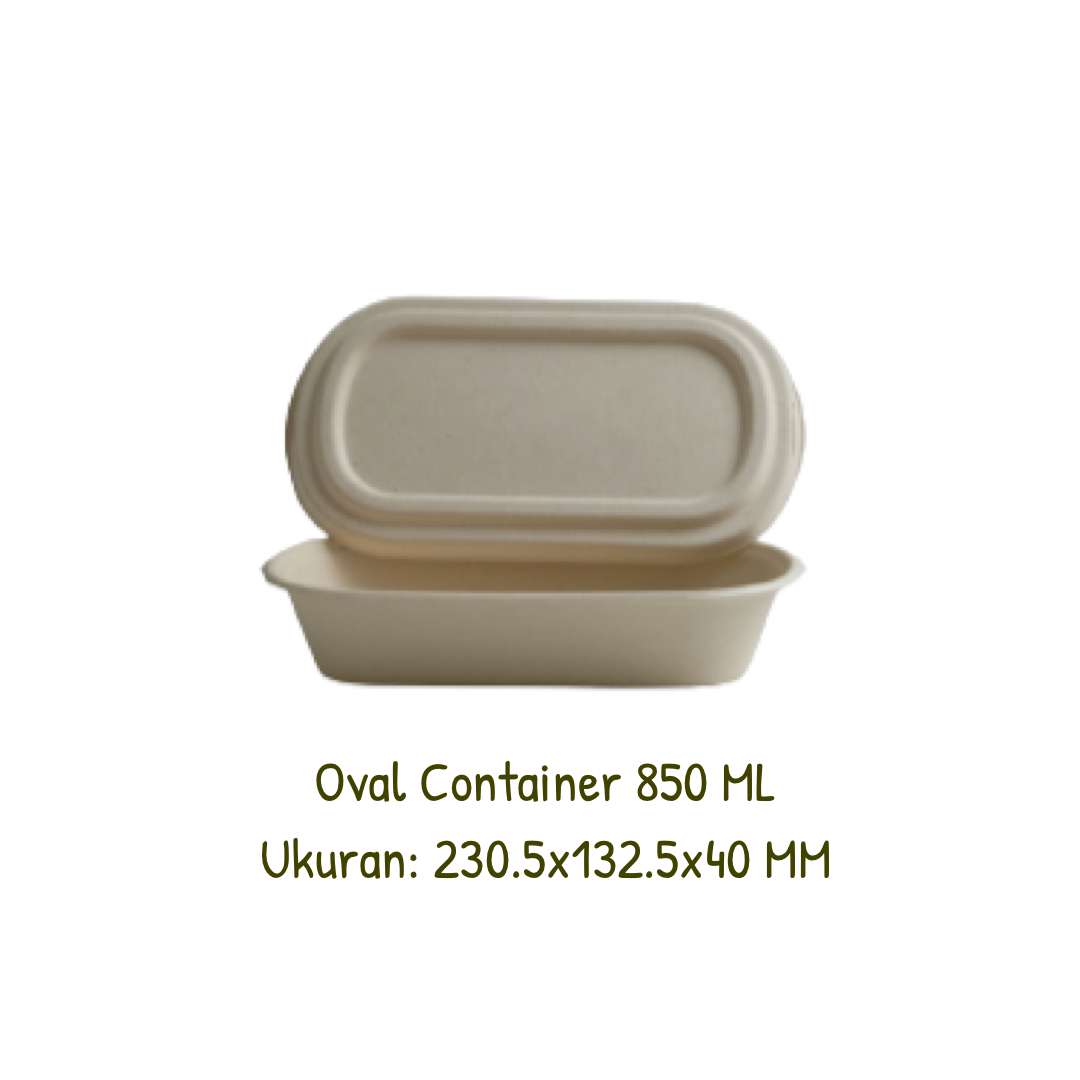 Oval Container 850 Ml Safeco Packaging